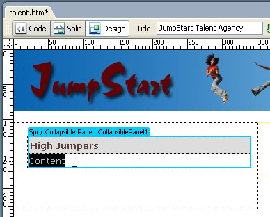 STEP 5 Add Content to Panel and Tab