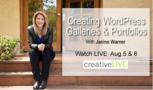 creativeLIVE WordPress course with Janine-Warner