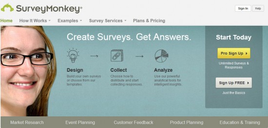 surveymonkey home page