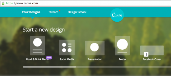 Canva online design tool