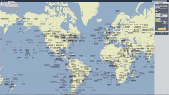 trendsmap shows tweets all over the world