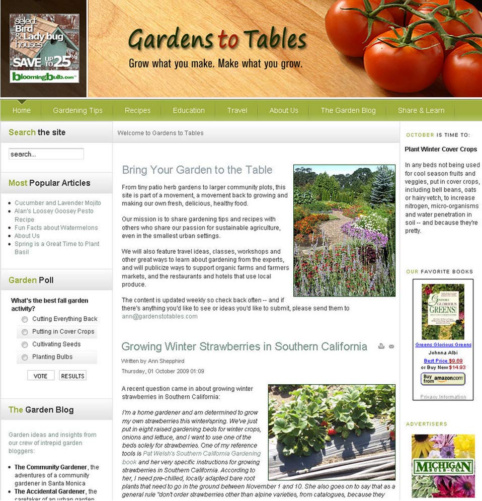 Gardens to Tables