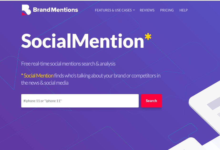 Social Mention by Brand Mention